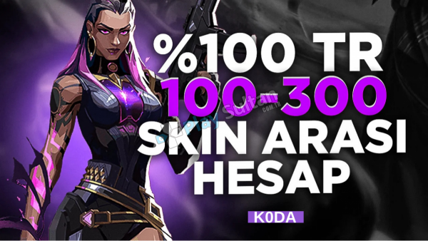 100TR 100 300 SKİN GARANTİLİ VİP HESAP