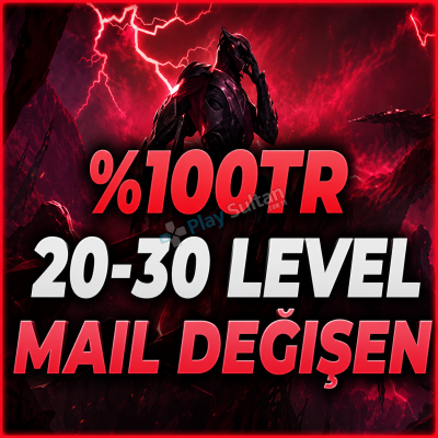 100TR 20-30 LEVEL MAİL DEĞİŞEN HESAP OTO TESLİM