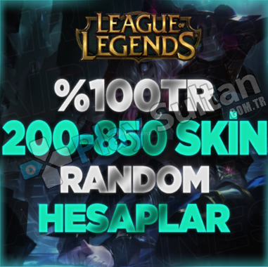 100TR 200-850 SKİN GARANTİLİ RANDOM HESAPLAR