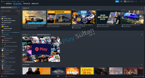 11 Yıllık Steam Hesabı 45lvl