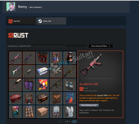 2000 saat rust ilk mail +50 skin