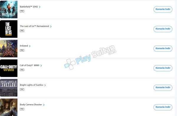 2021den beri Aktif PSN Hesabı İlk Mail Sahibi Temiz Hesap AAA Oyun Arşivi