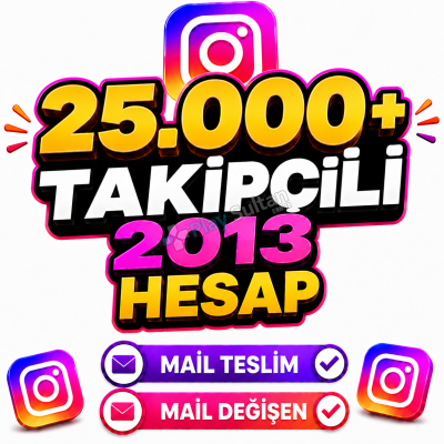 +25000 TAKİPÇİLİ 2013 KURULUM INSTAGRAM HESABI