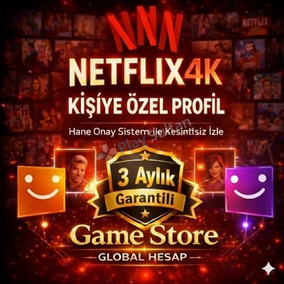 3 AYLIKKİŞİYE ÖZELOTO KOD Netflix 4K ULTRA HD
