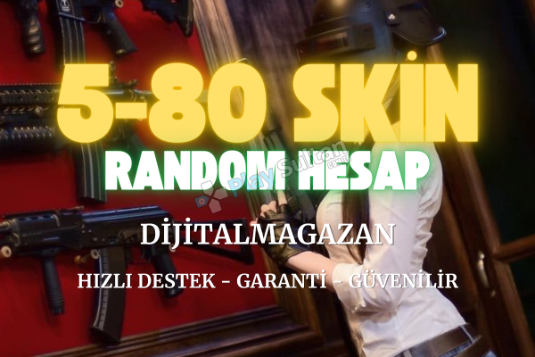 5-80 Skin VİP Pubg Mobile Random Hesap Satın Al - dijitalmagazan