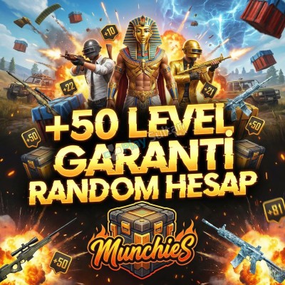 +50 LEVEL GARANTİ RANDOM HESAP PUBG MOBİLE