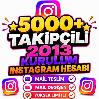 +5000 TAKİPÇİLİ 2013 KURULUM INSTAGRAM HESABI