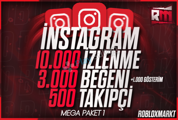 5X GARANTILI INSTAGRAM MEGA PAKET 1 ANLIK