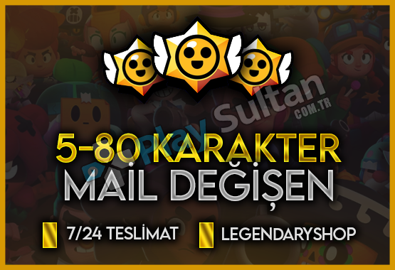 5-80 Karakter Garanti Mail Değişen