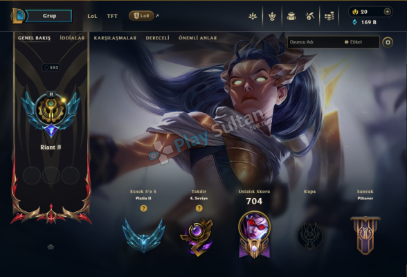 ADC MAİN P4 Hesap 50 Win Rate