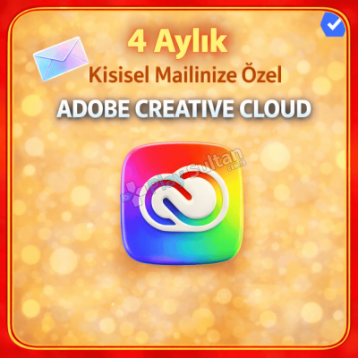 Adobe Creative Cloud PRO - 4 AYLIK KİŞİSEL