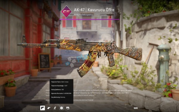 AK-47 Kavurucu Öfke Dış Görünüş Eskimiş