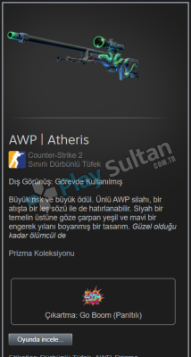 AWP Atheris Dış Görünüş Görevde Kullanılmış