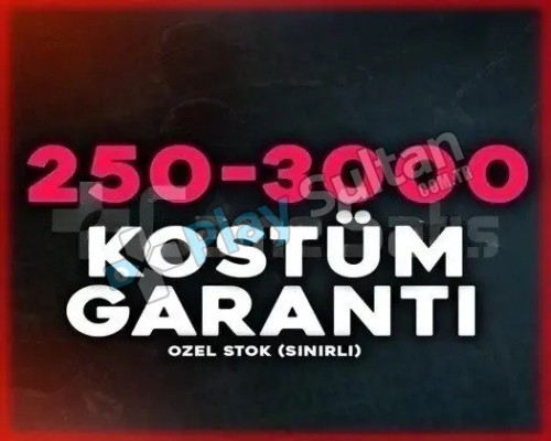 BOŞ HESAP YOK DOPDOLUKOSTÜM GARANTİ