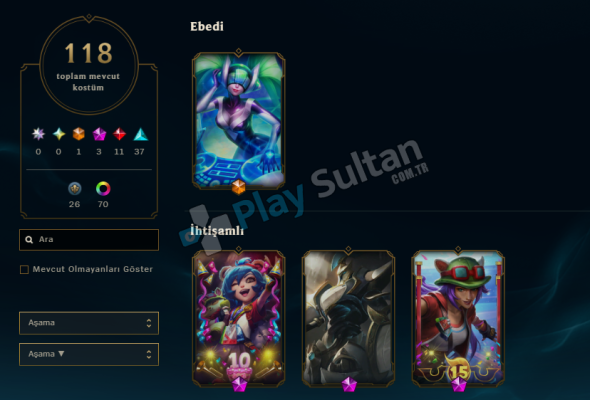 - BU FİYATA BÖYLE HESAP YOK - DİA 4 - 118 SKİN - YÜKSEK WR