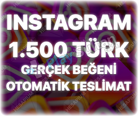 ÇALIŞAN - Instagram 1500 Türk Beğeni - Keşfet Etkili