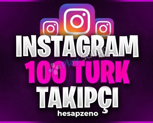 ÇALIŞIYOR İnstagram +100 Türk Takipçi