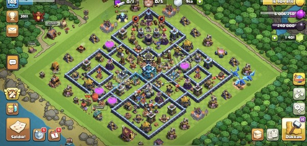 Coc hesabı 1400 elmas
