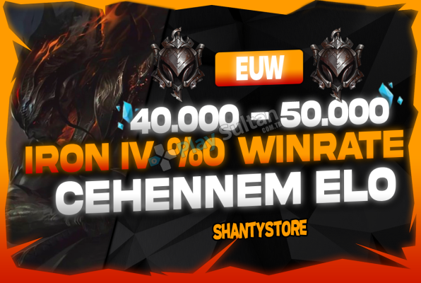 DEMİR 4 EUW 40K+ MAVİ ÖZ VIP CEHENNEM ELO