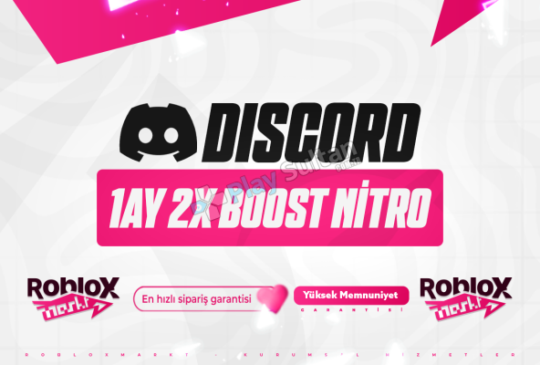 Discord 1 Aylık 2x Boostlu Nitro
