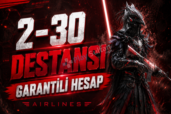DOPDOLU 2-30 DESTANSI GARANTİLİ RANDOM HESAPLAR