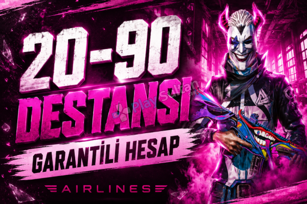 DOPDOLU 20-90 DESTANSI GARANTİLİ RANDOM HESAPLAR