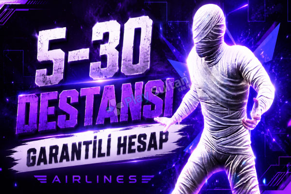 DOPDOLU 5-30 DESTANSI GARANTİLİ RANDOM HESAPLAR