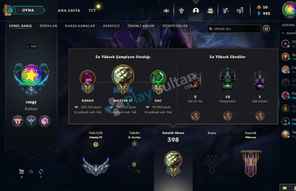 EFSANE LOL HESABI FIRSAT ÜRÜNÜ