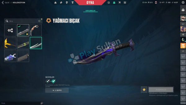 EFSANE VE BOL SKİNLİ - DİA 1 PEEK VALORANT HESABI HER ŞEYİYLE DEVİR ACİL SATILIK
