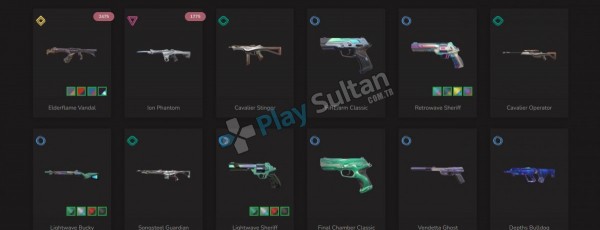 EJDER VANDAL İYON PHANTOM VE2 BATTLE PASS AÇIK 36 SKİNLİ BEDAVA HESAP