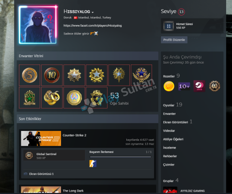En değerlim steam hesabı cs ile komple satılık 2014 yılında açtıgım hesabım satılık ihtiyaçtan