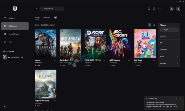 Epic Games Hesap Satışı