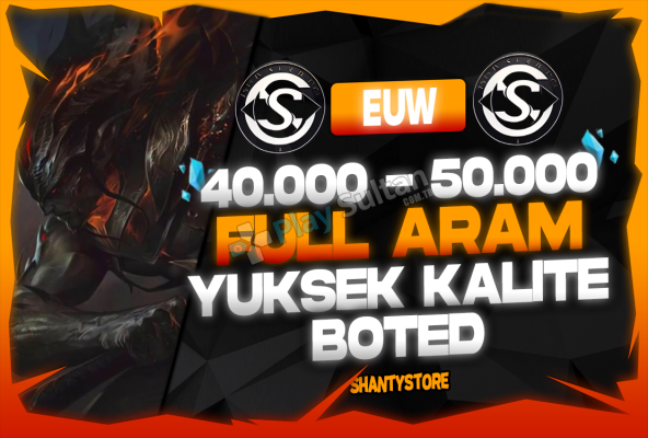 EUW +40K MAVİ ÖZ 30 LEVEL ARAM UNRANKED