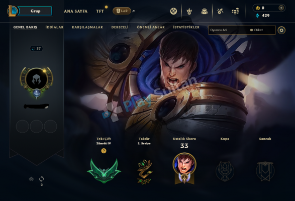 EUW HANDMADE ZÜMRÜT IV HESAP