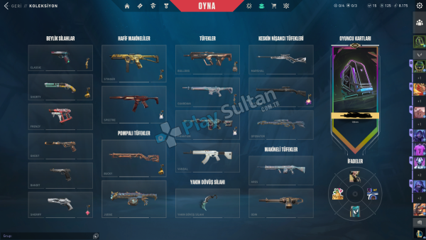 FULL + FULL UYGUN VALORANT HESABI