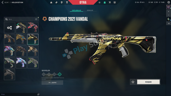 FULL SKINLİ VALORANT HESABI Ultra Rare + Champions + RGX + Arcane + Ejder Ateşi