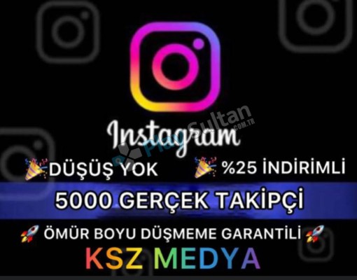 GARANTİLİ İnstagram 5000 Gerçek Takipçi