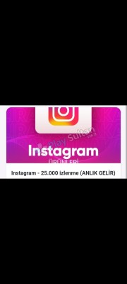 Instagram 25 Bin Izlenme Anlık Gelir