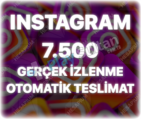 Instagram 7500 İzlenme Keşfet Etkili