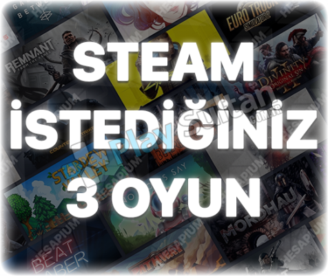 İstediğiniz 3 Oyun + Garanti