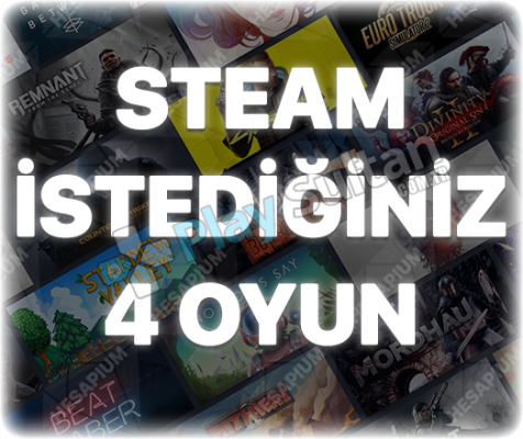 İstediğiniz 4 Oyun + Garanti