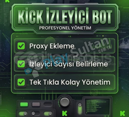 KİCK İZLEYİCİ BOTU SINIRSIZ