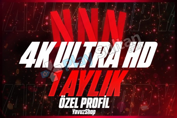 KİŞİYE ÖZEL 4K Netflix 1 Aylık + Garanti OTO TESLİMAT