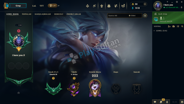 LOL TR HESAP - FLEX ZÜMRÜT 3 - TEKCİFT PLATİN 4