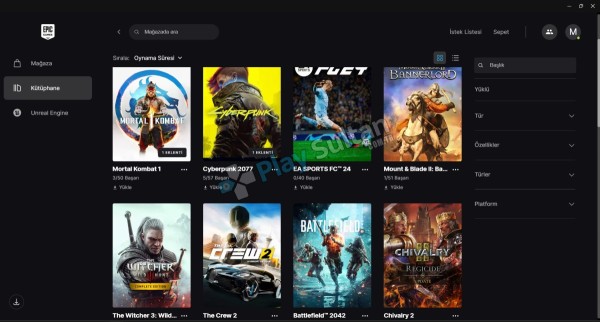 MAİL DEĞİŞEN 176 OYUNLU EPİC GAMES