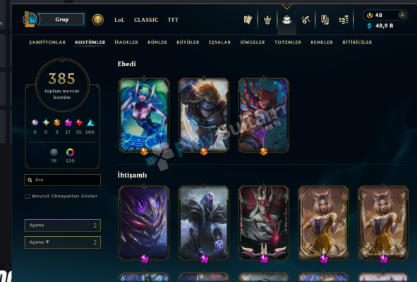 MAİN LOL HESABI +500 LEVEL + VALORANT HESABI