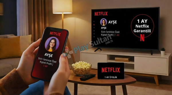 Netflix Kişisel - İsminize Özel Profil 1 AY