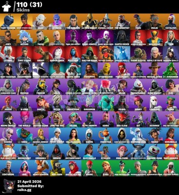 OG 100+ SKİN MAİLLİ PC-PSN-XBOX UYUMLU