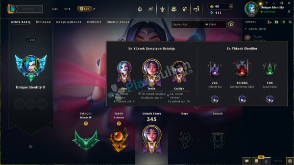 OTP HESABI irelia 800k ya yakın