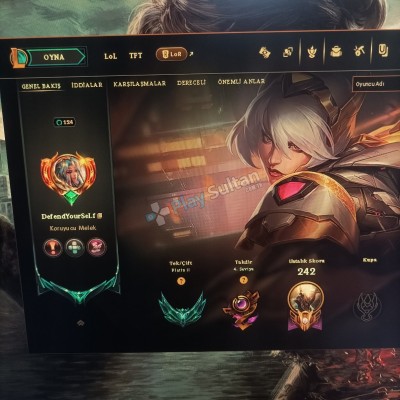 Plat 52 lp tr hesap yüksek winrate